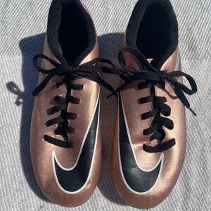 Nike Rose Gold cleats size 2 1/2
